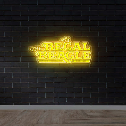 The Regal Beagle - Premium Neon Artwork