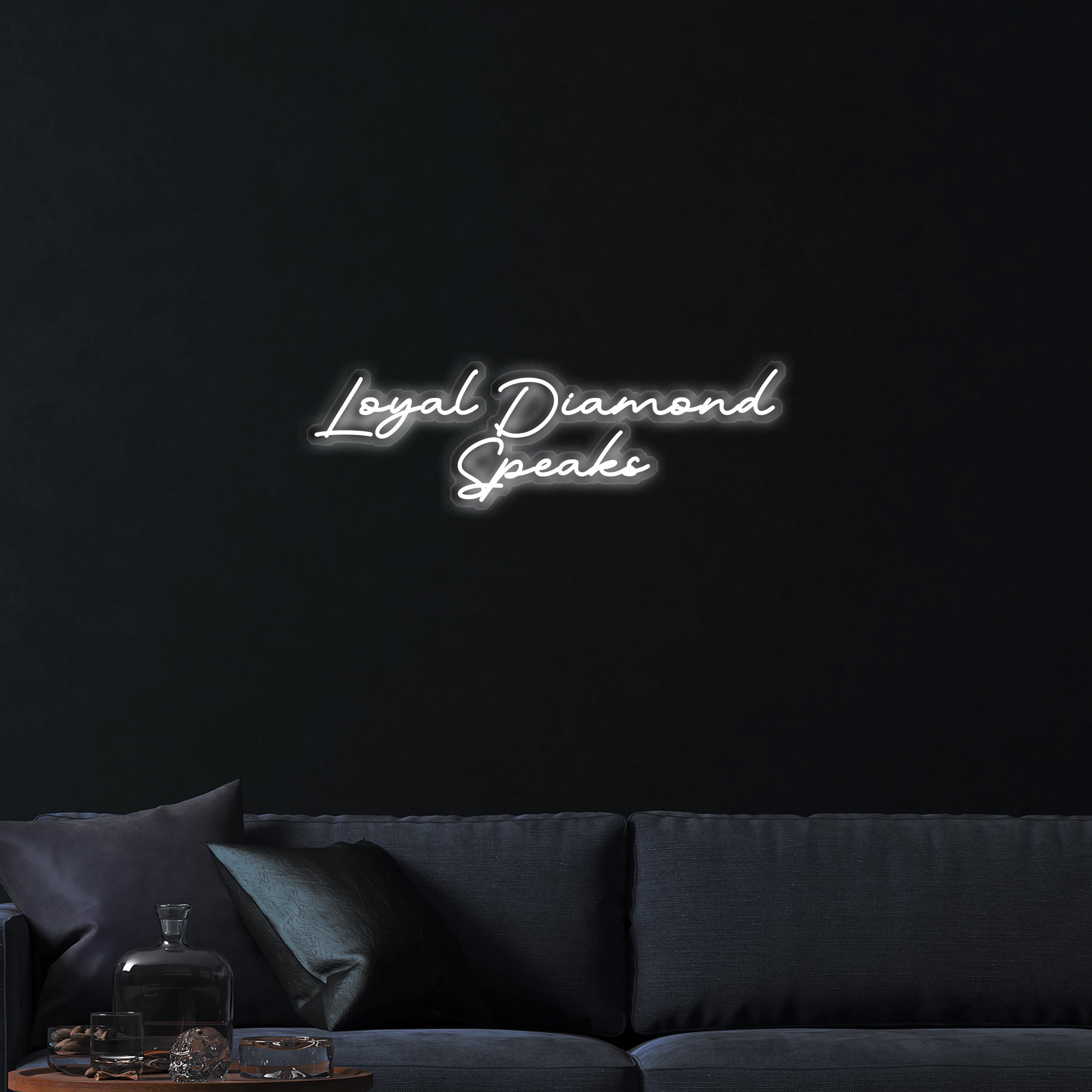 Loyal Diamond Speaks – Premium Neon Artwork