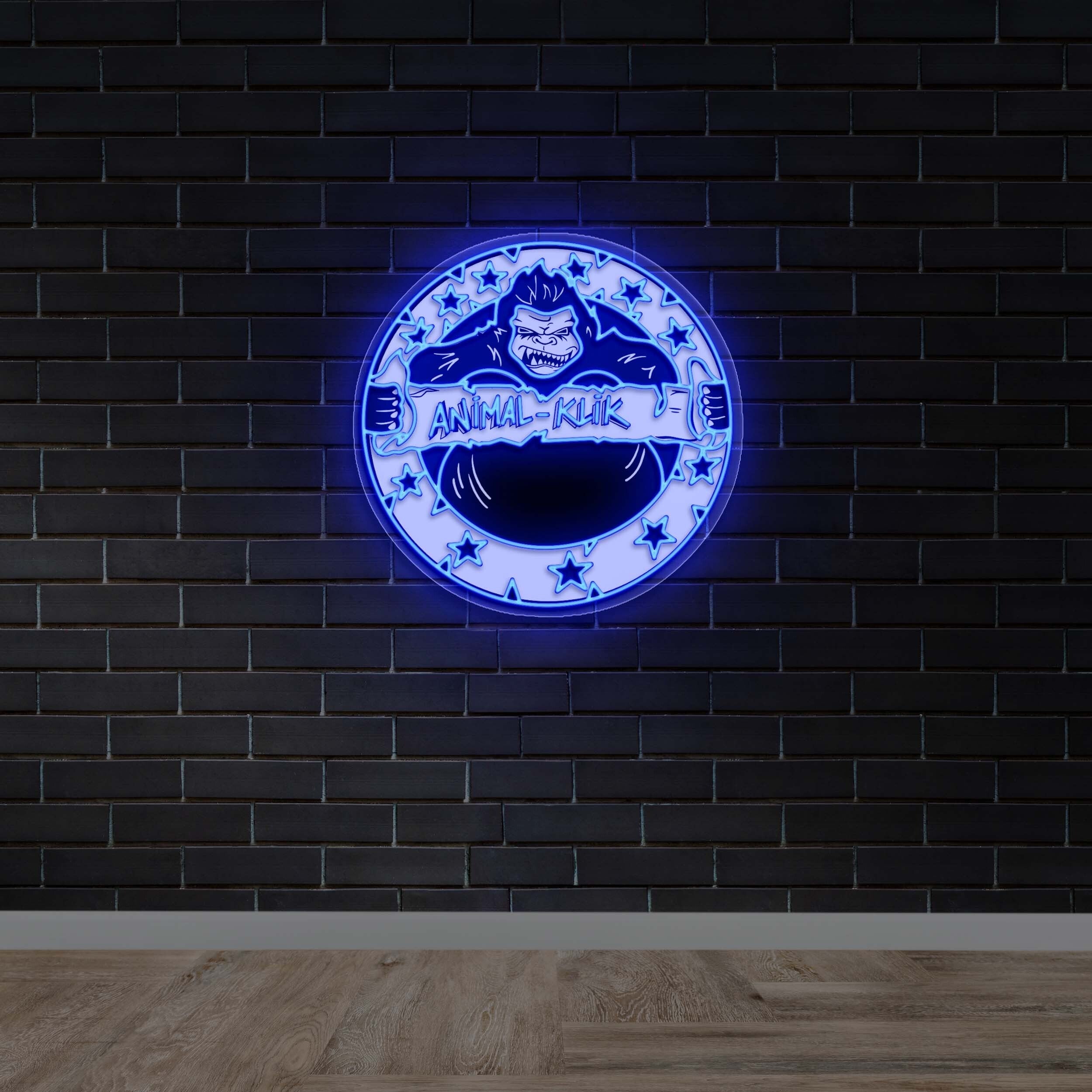 Animal Klik - Premium Neon Artwork