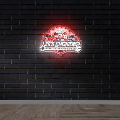 LEO'S EMERGENCY VEHICLE SERVICES LLC - Premium Neon Artwork