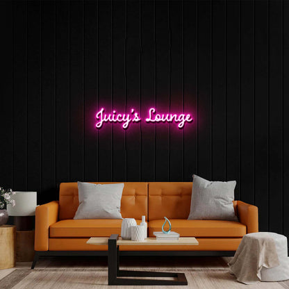 Juicy’s Lounge - Premium Neon Artwork