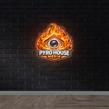 Pyro House Media - Premium Neon Artwork