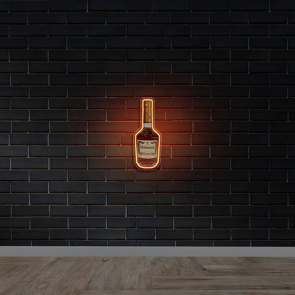 Hennessy Bottle - Premium Neon Artwork