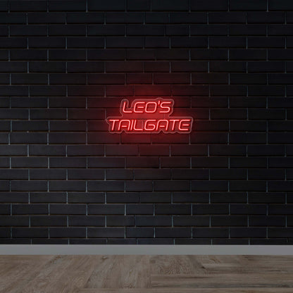 LEO'S TAILGATE - Premium Neon Artwork