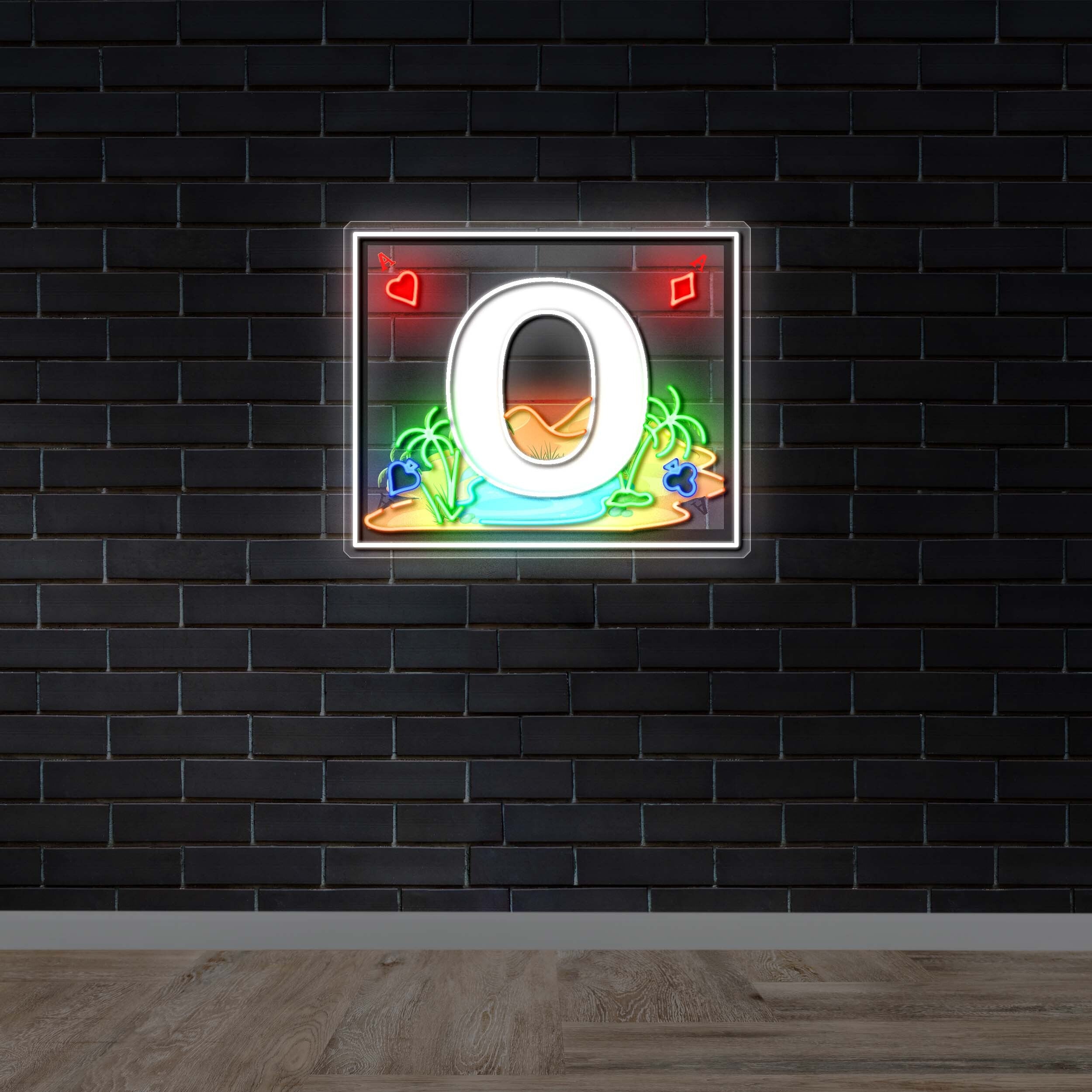 O - Premium Neon Artwork