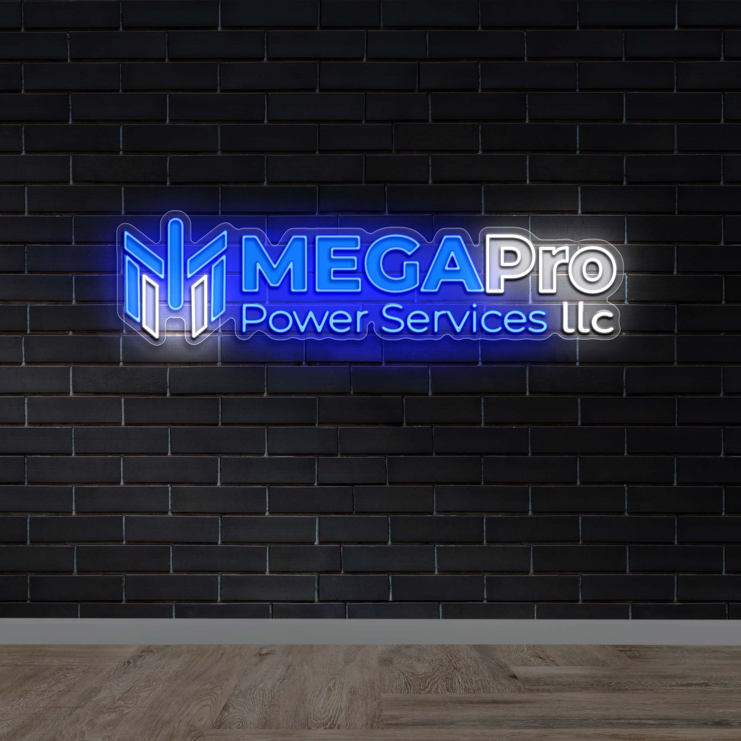 MEGABro Power Services - Premium Neon Artwork