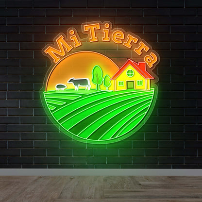 MI TIERRA - Premium Neon Artwork