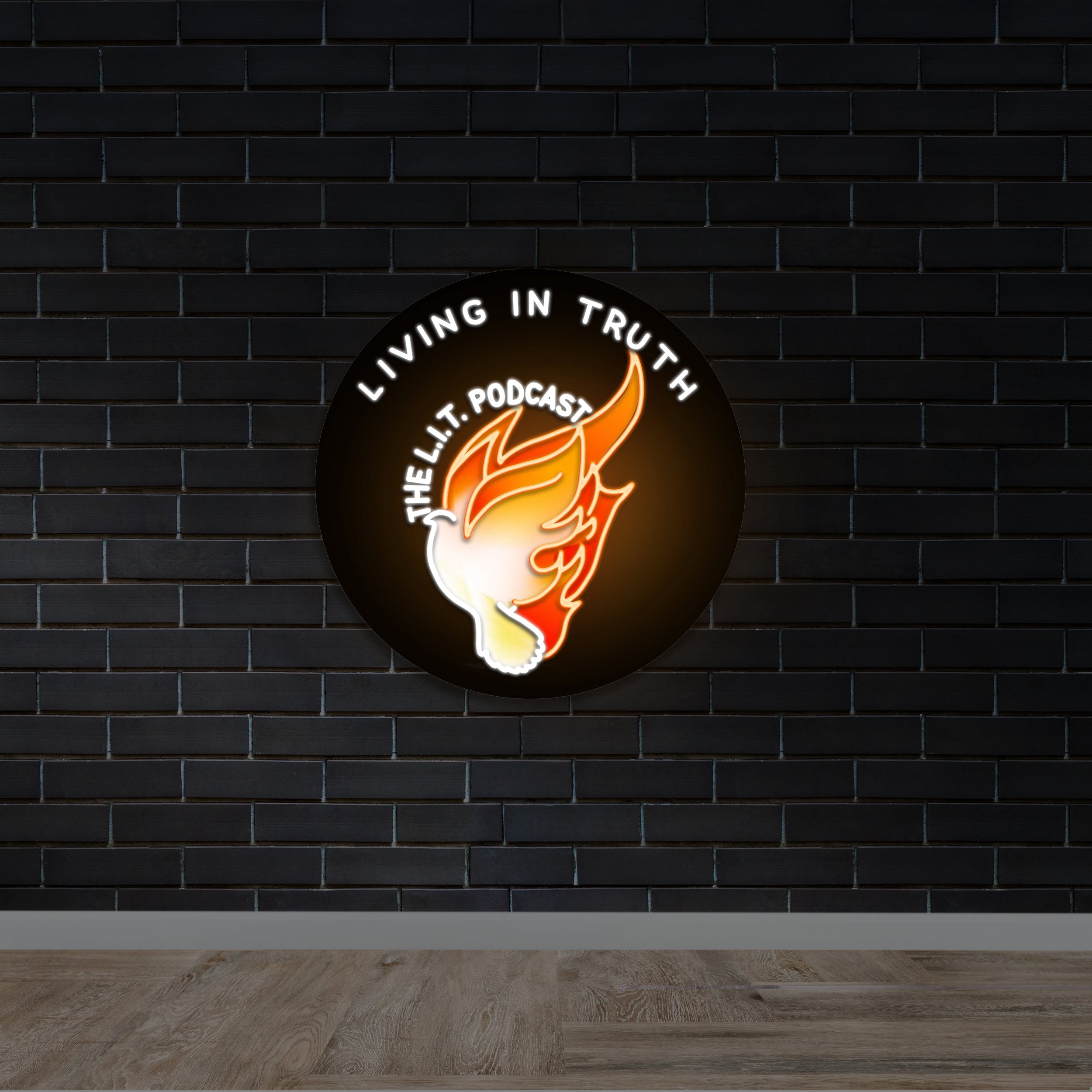 THE L.I.T Podcast - Premium Neon Artwork
