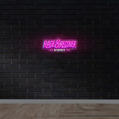Rage & Recover - Premium Neon Artwork