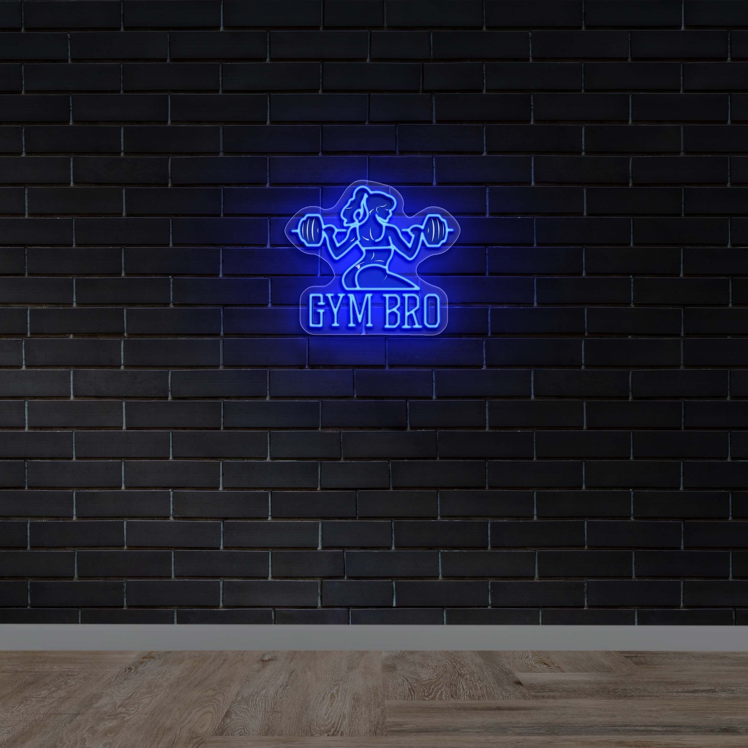 Gym Bro - Premium Neon Artwork