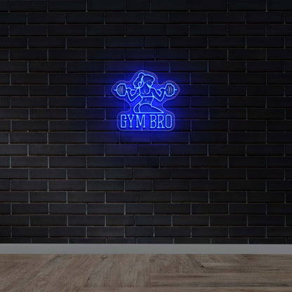 Gym Bro - Premium Neon Artwork