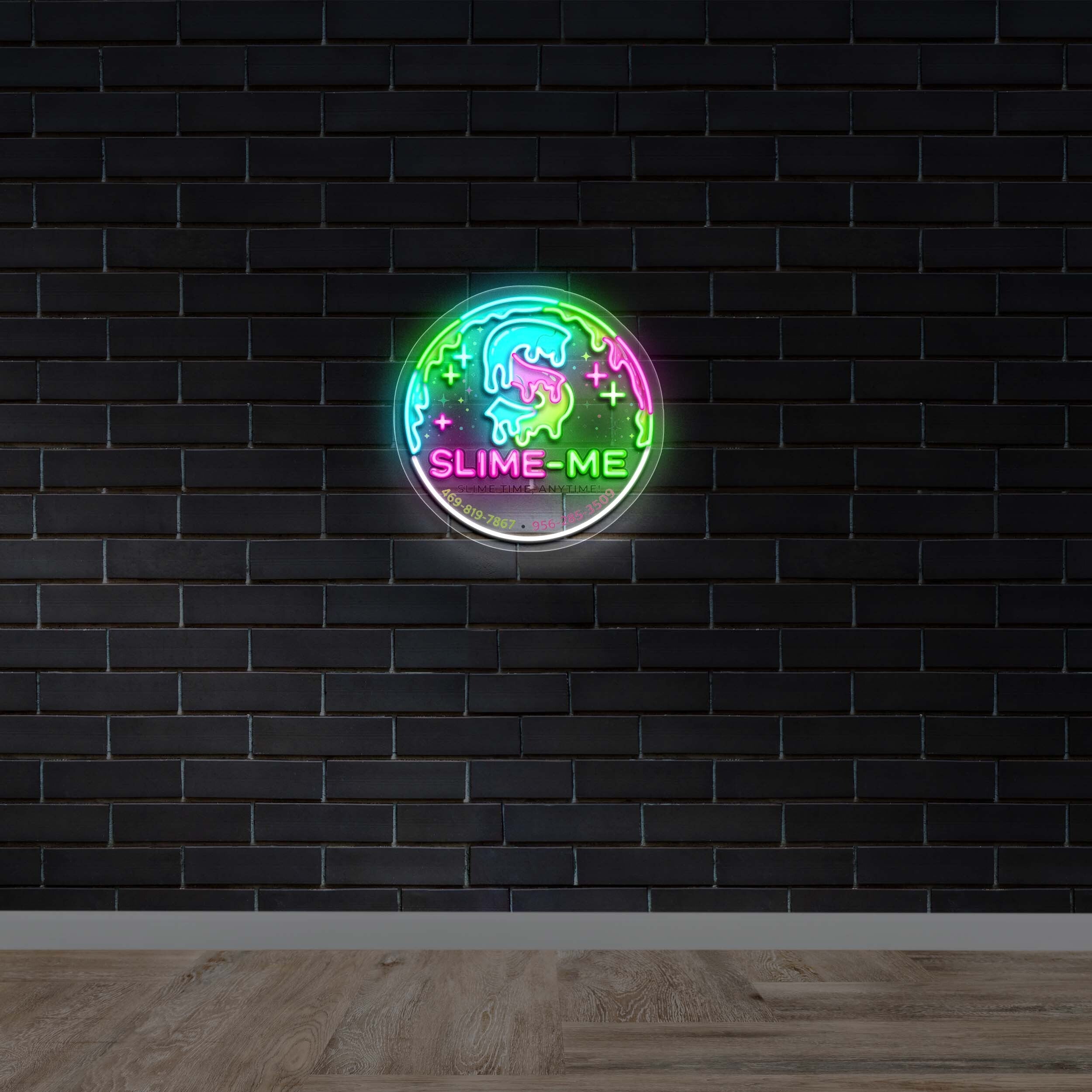 SLIME-ME Logo - Premium Neon Artwork