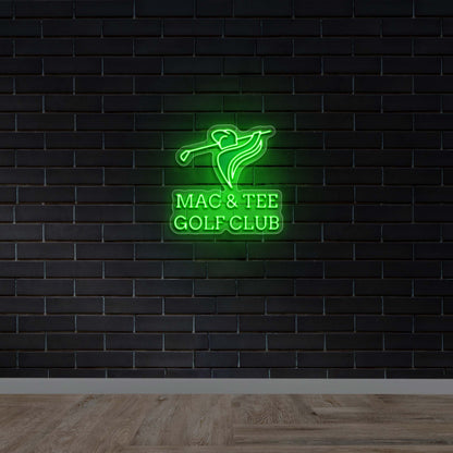 MAC & TEE GOLF CLUB - Premium Neon Artwork
