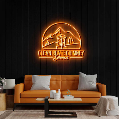 CLEAN SLATE CHIMNEY -  Premium Neon Artwork
