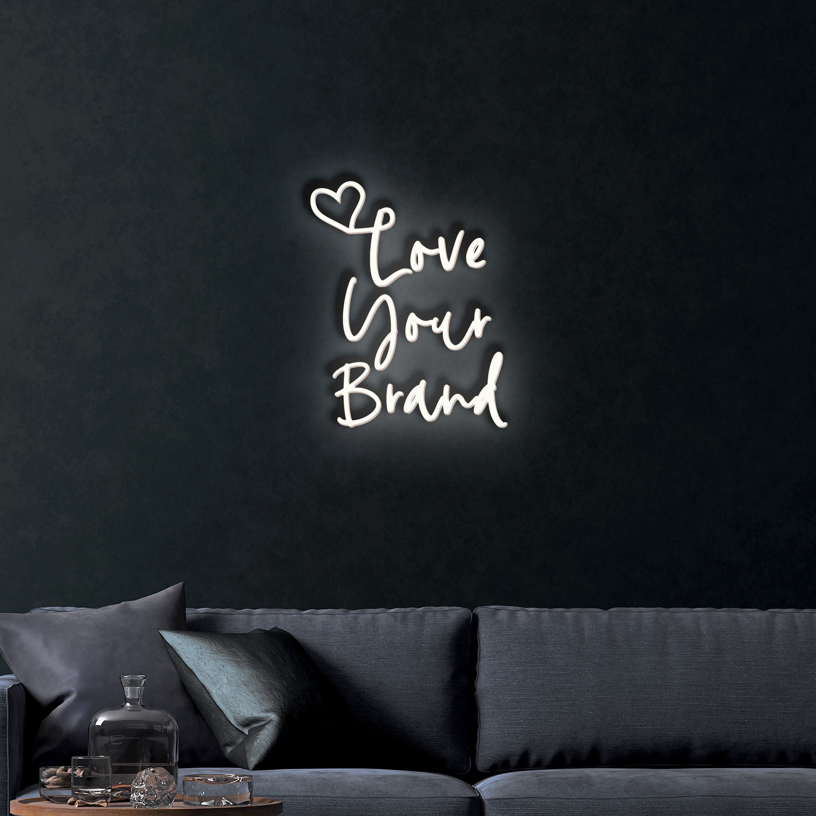 Love Your Brand – Premium Neon Artwork
