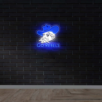 Go REBELS - Premium Neon Artwork