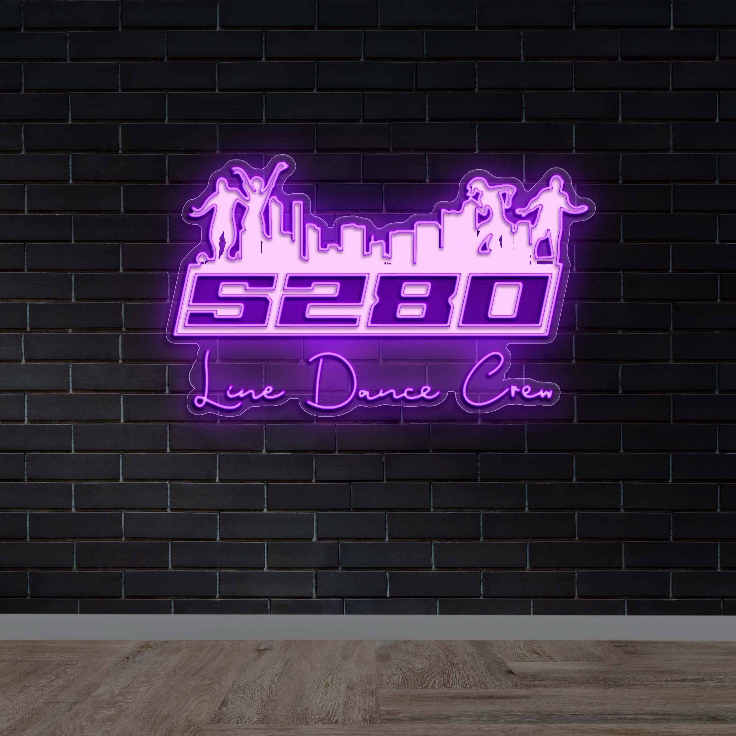 S280 Line Dance Crew - Premium Neon Artwork