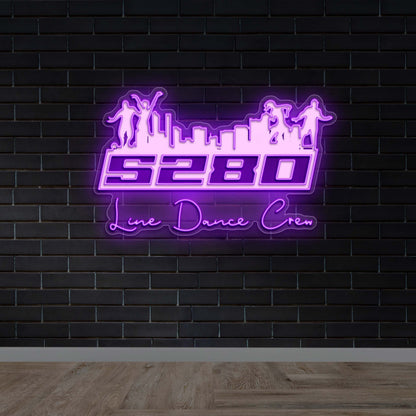 S280 Line Dance Crew - Premium Neon Artwork