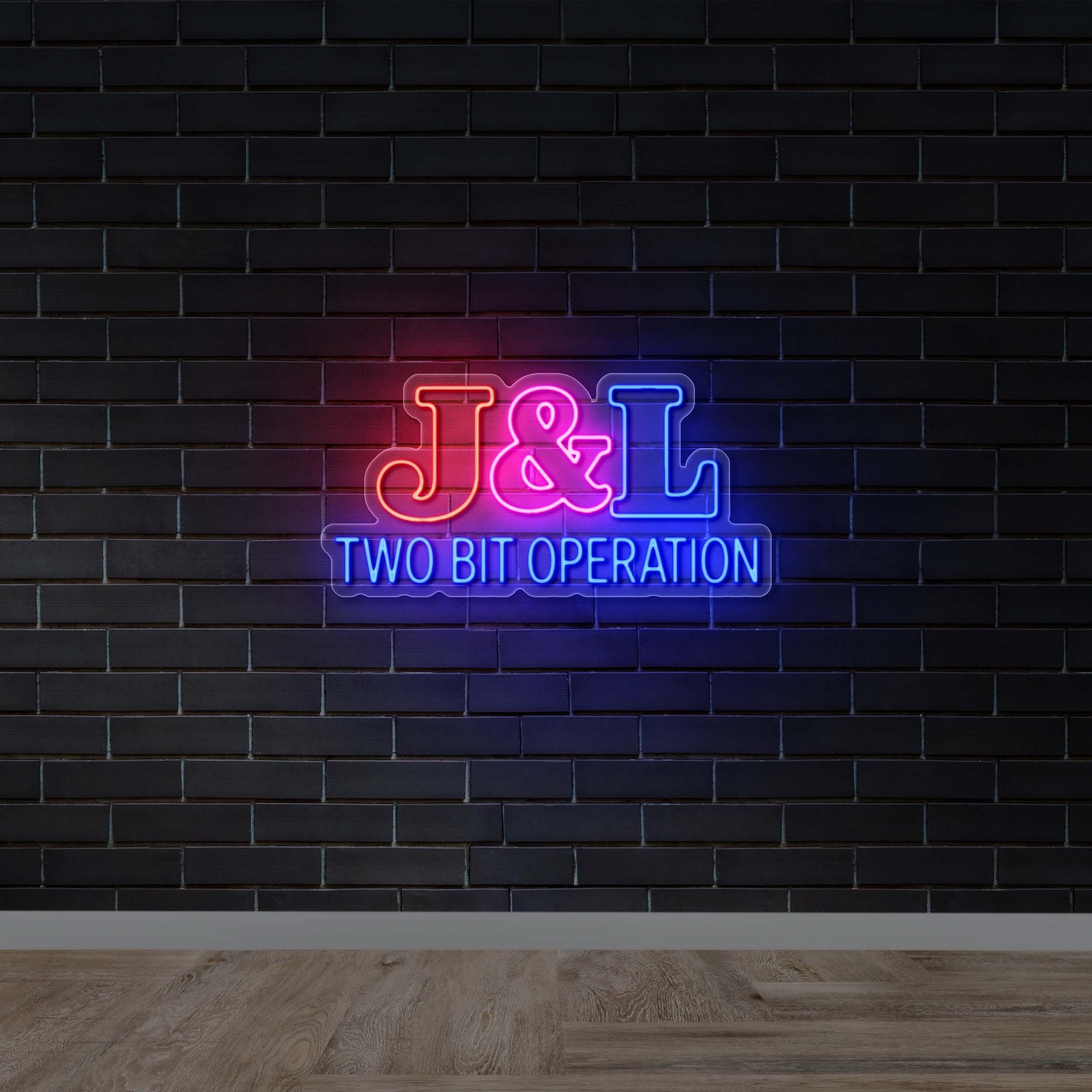 J&L TWO BIT OPERATION - Premium Neon Artwork