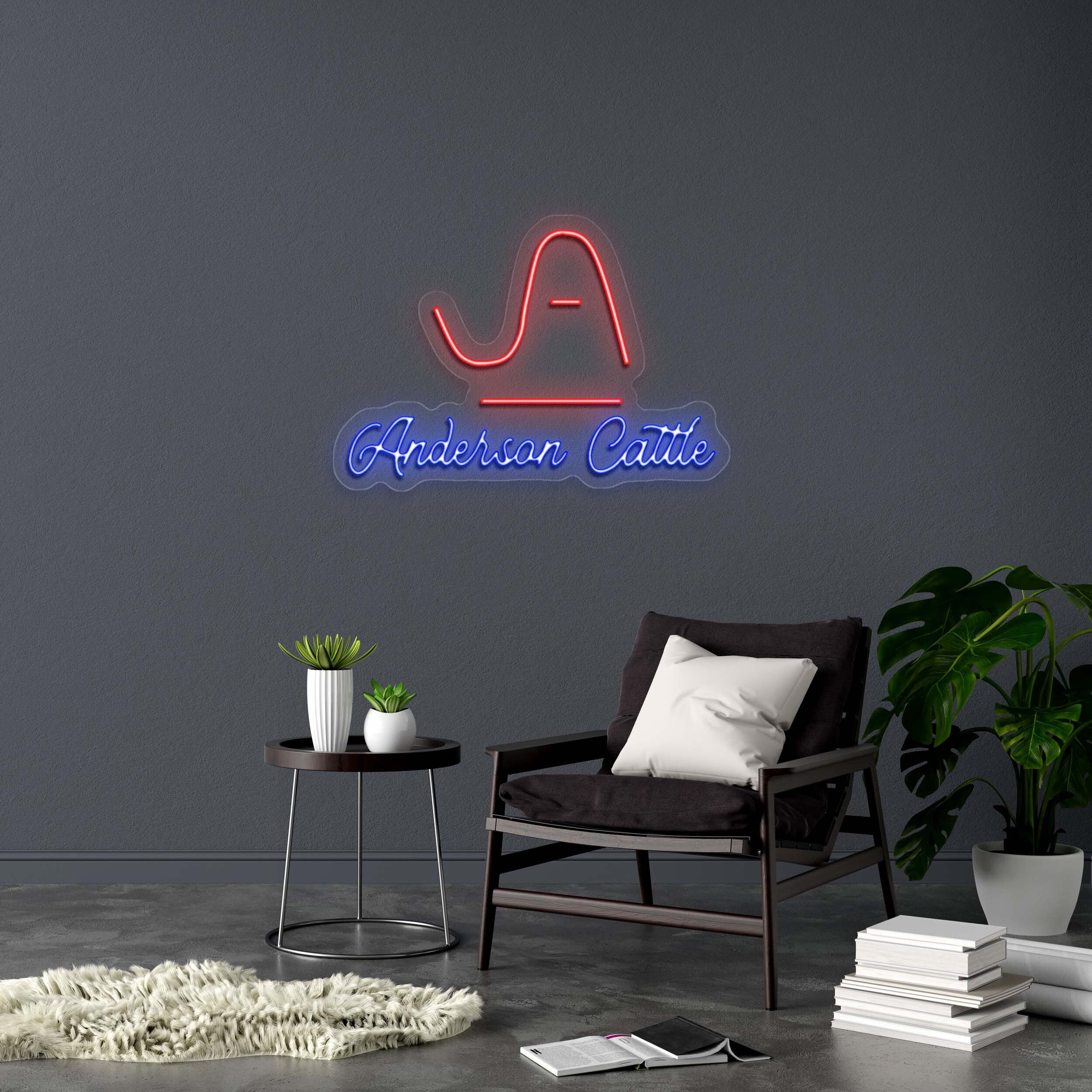 Anderson Cattle - Premium Neon Artwork