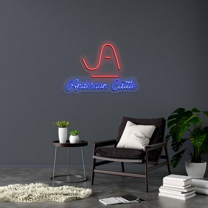 Anderson Cattle - Premium Neon Artwork