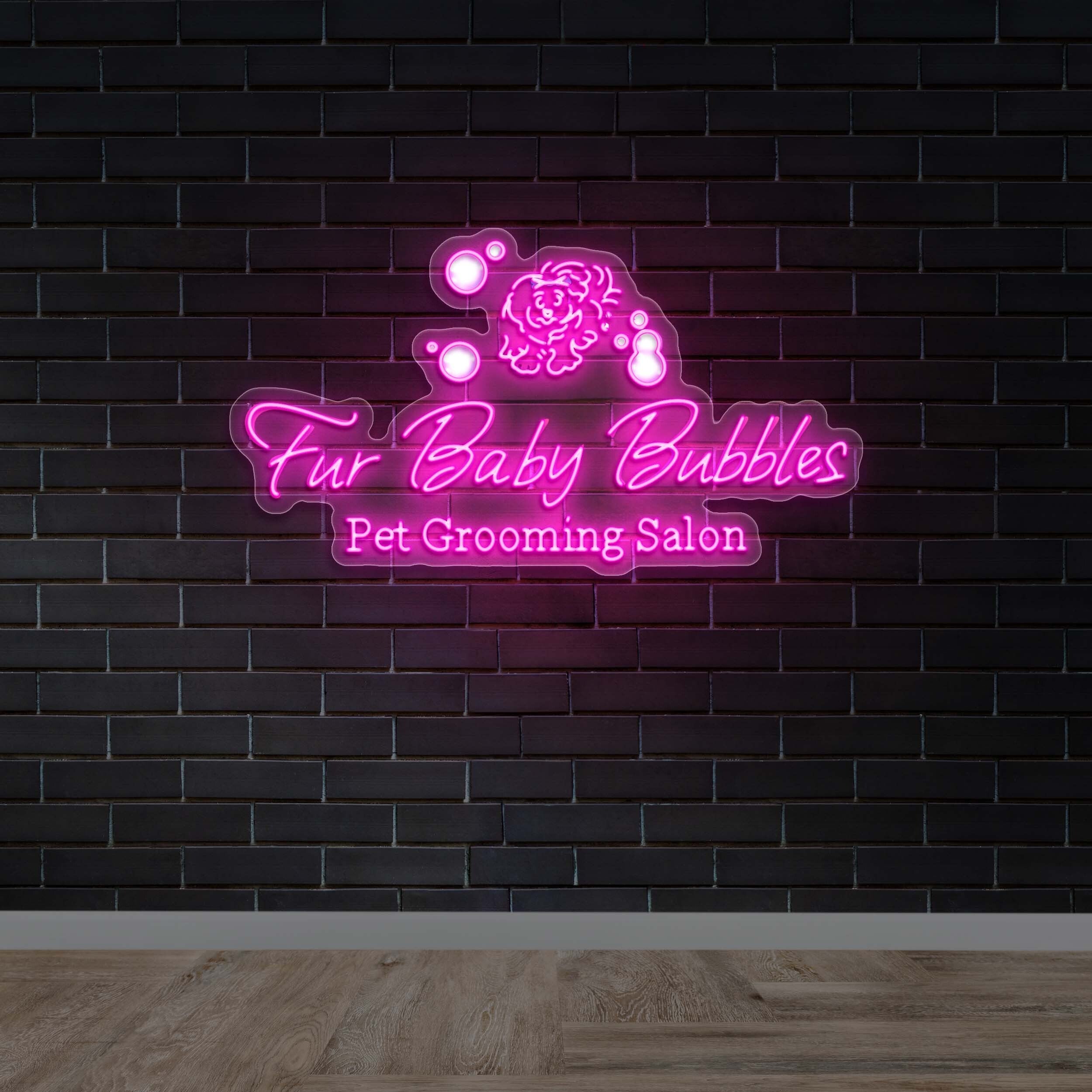 Fur Baby Bubbles - Premium Neon Artwork