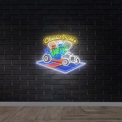 Classic Pickle - Premium Neon Artwork