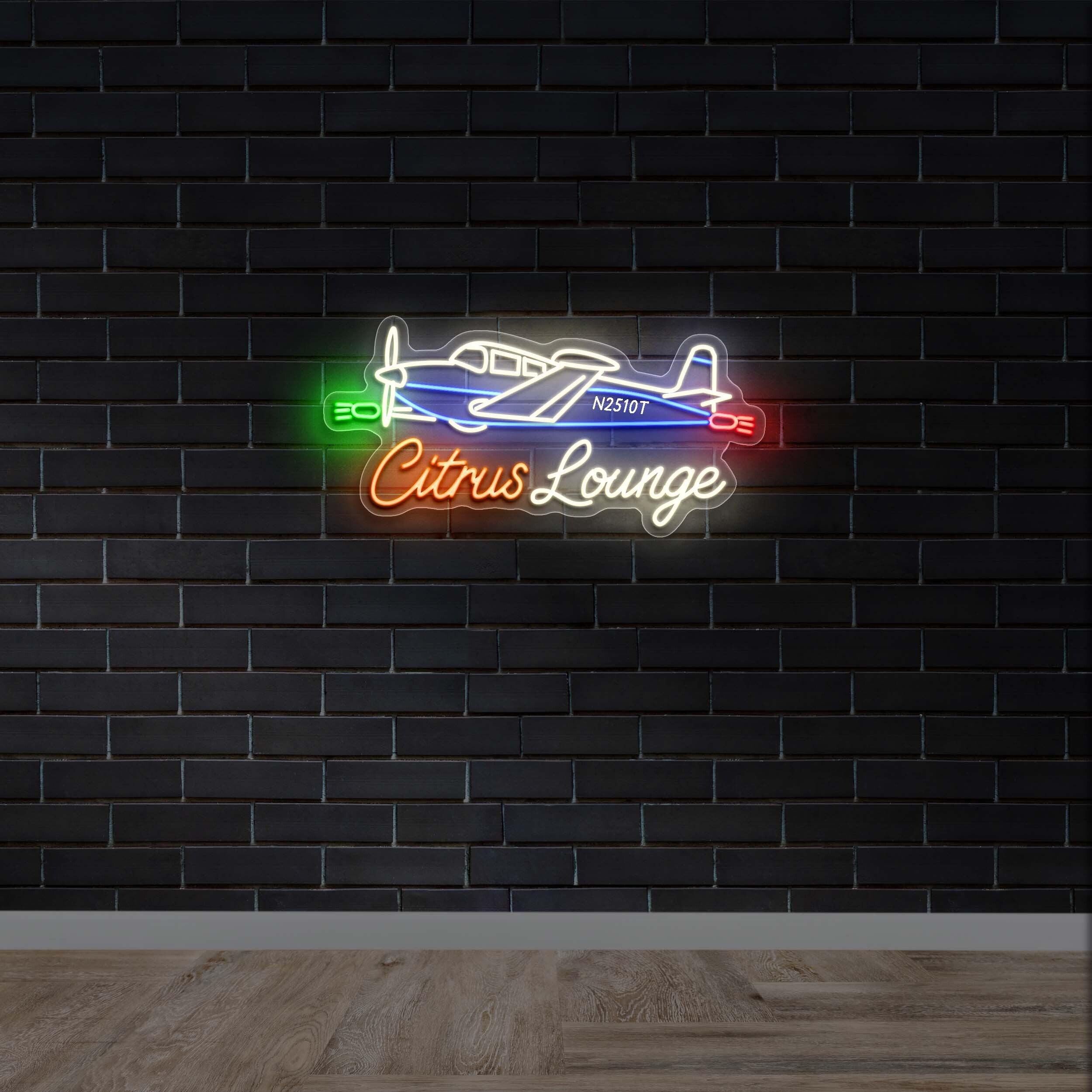 Citrus Lounge - Premium Neon Artwork