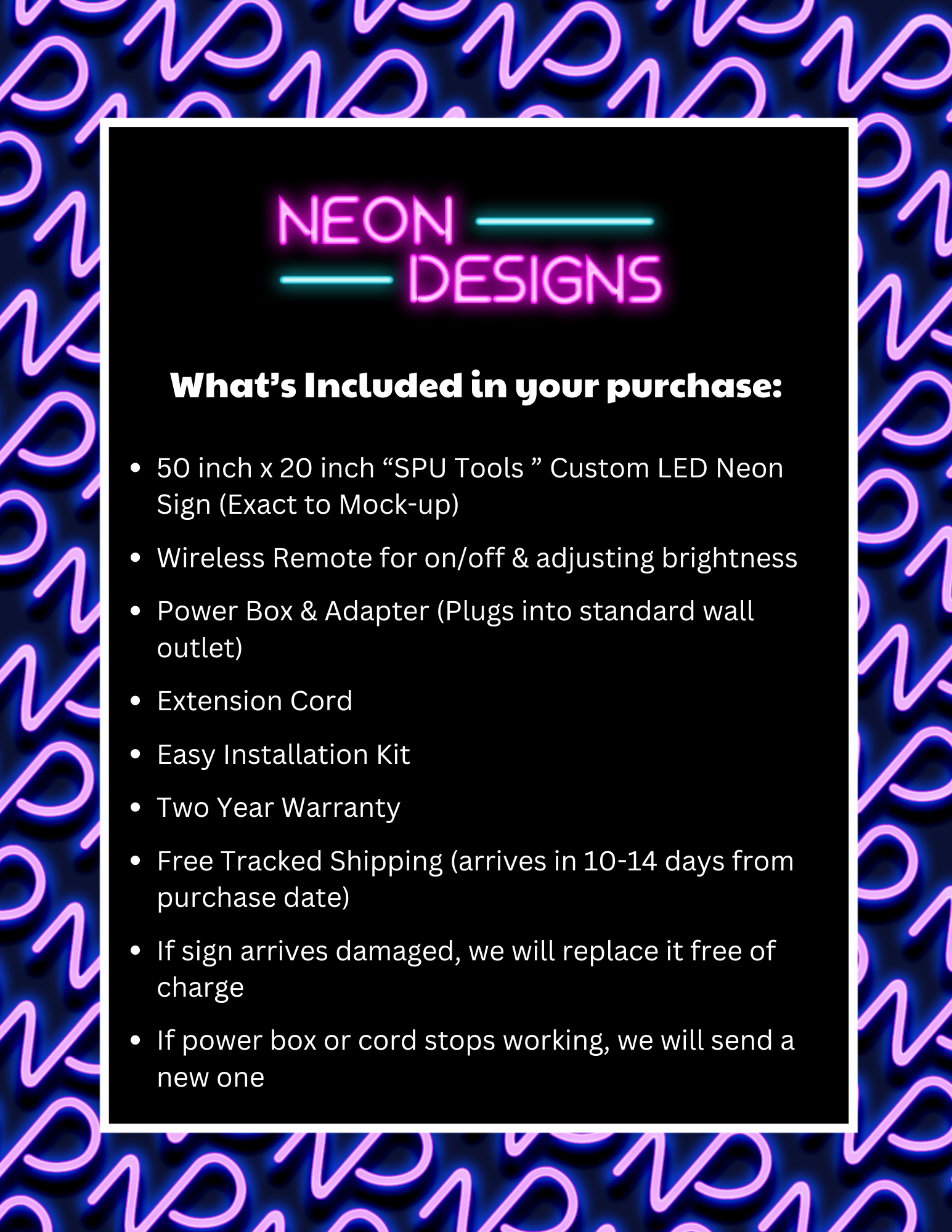 SPU TOOLS - Premium Neon Artwork