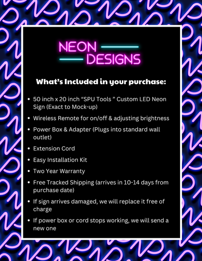 SPU TOOLS - Premium Neon Artwork