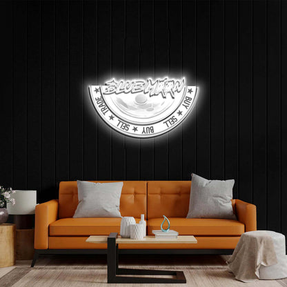 BLUE MOON - Premium Neon Artwork