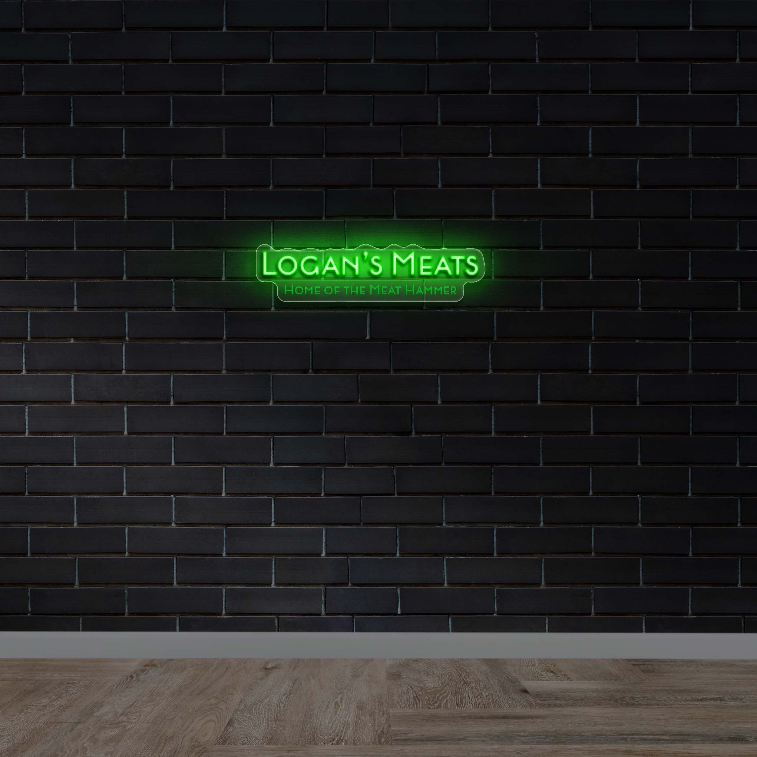 Logan’s Meats - Premium Neon Artwork
