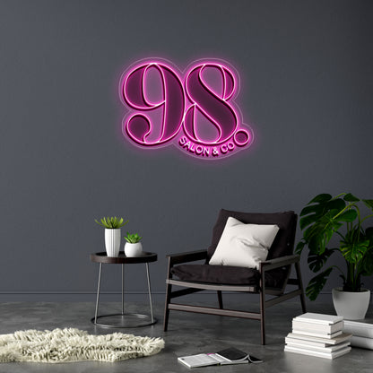 98 SALON CO. - Premium Neon Artwork