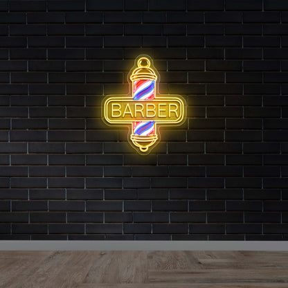 BARBER - Premium Neon Artwork