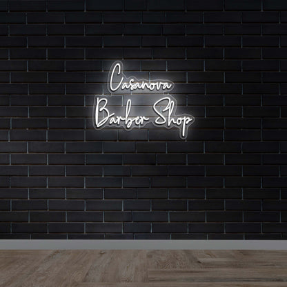 Casanova Barber Shop - Premium Neon Artwork