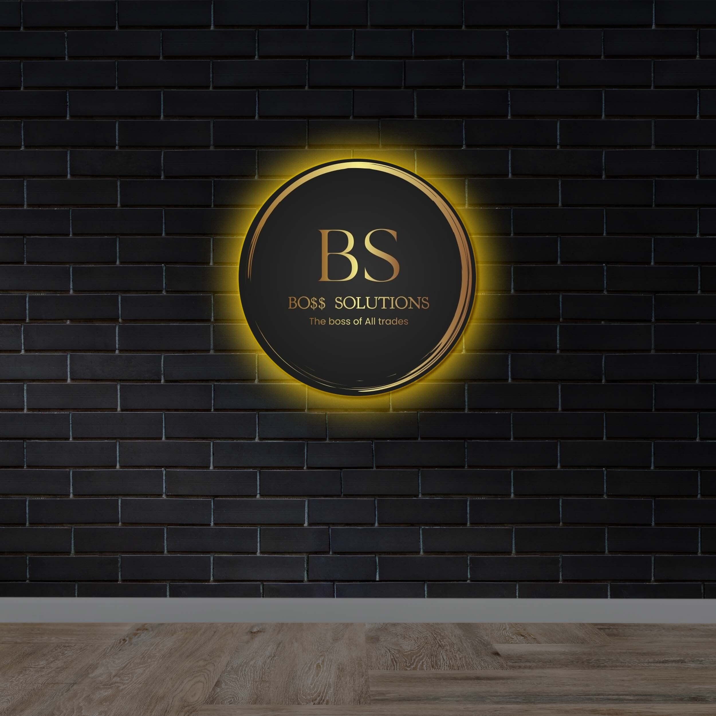 Bo$$ Solutions | Backlit - Premium Neon Artwork