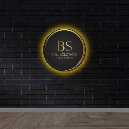 Bo$$ Solutions | Backlit - Premium Neon Artwork
