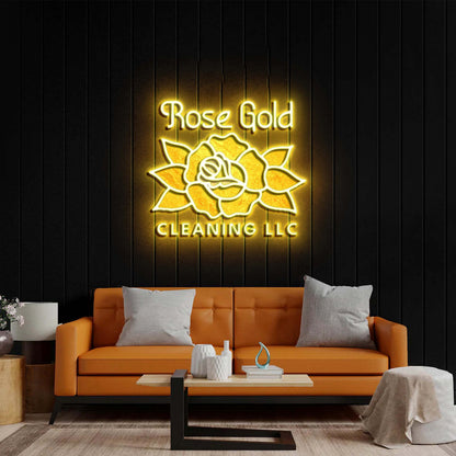 Rose Gold - Premium Neon Artwork
