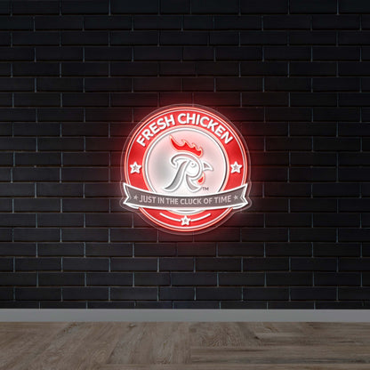 Fresh Chicken - Premium Neon Artwork