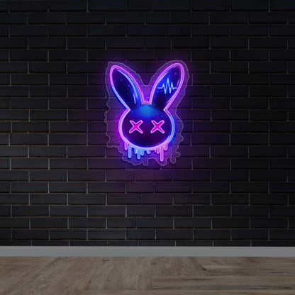 Bad Bunny logo - Premium Neon Artwork