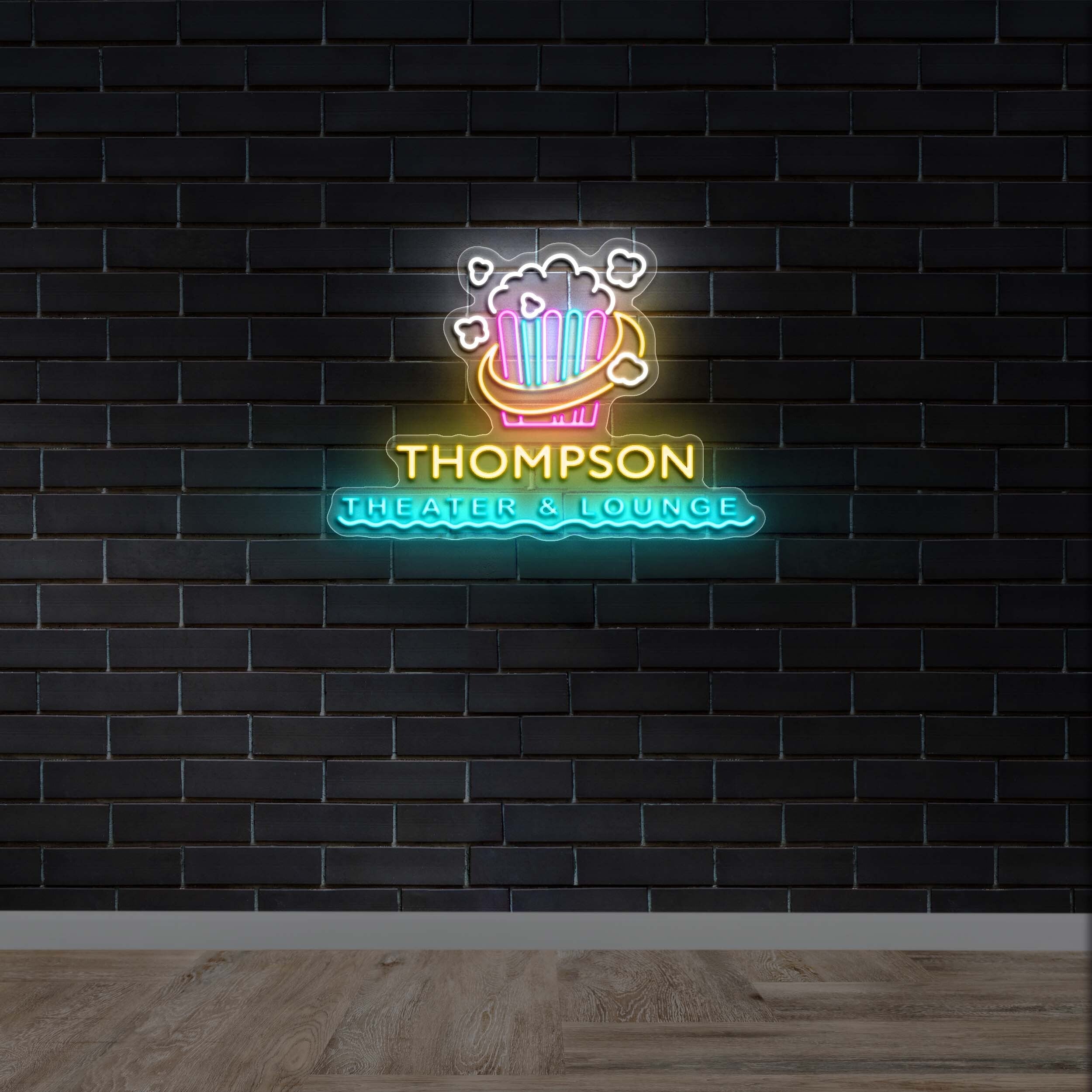 THOMPSON Theater & Lounge - Premium Neon Artwork