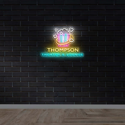 THOMPSON Theater & Lounge - Premium Neon Artwork