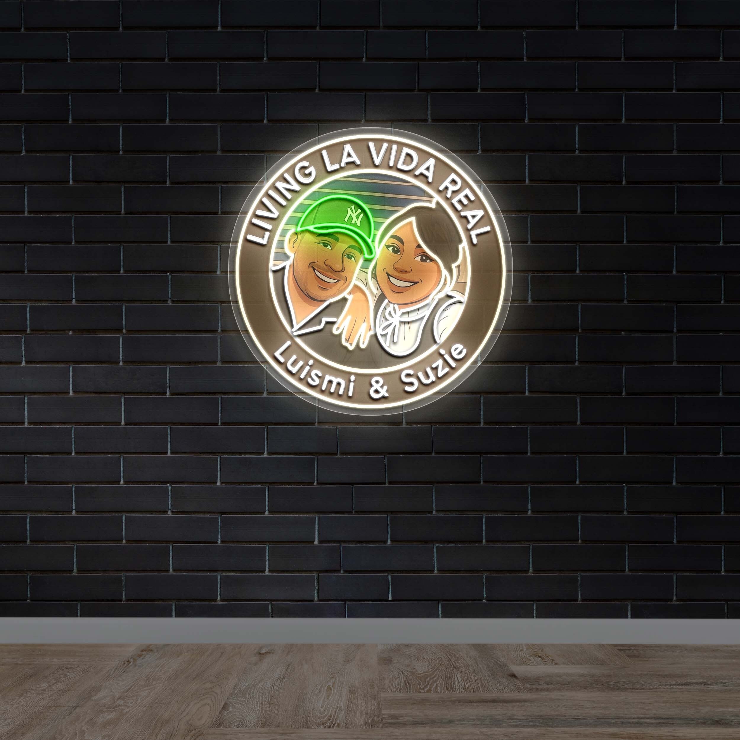 Living La Vida Real – Luismi & Suzie - Premium Neon Artwork