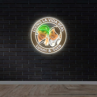 Living La Vida Real – Luismi & Suzie - Premium Neon Artwork