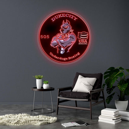 Underdogs Boxing - Premium Neon Artwork