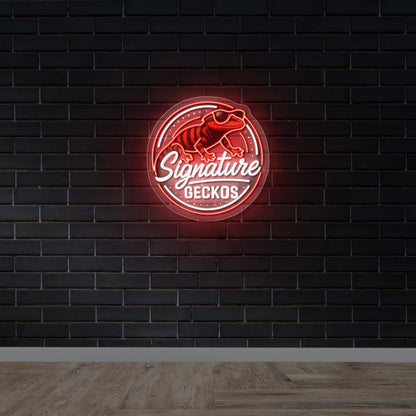Signature Geckos - Premium Neon Artwork