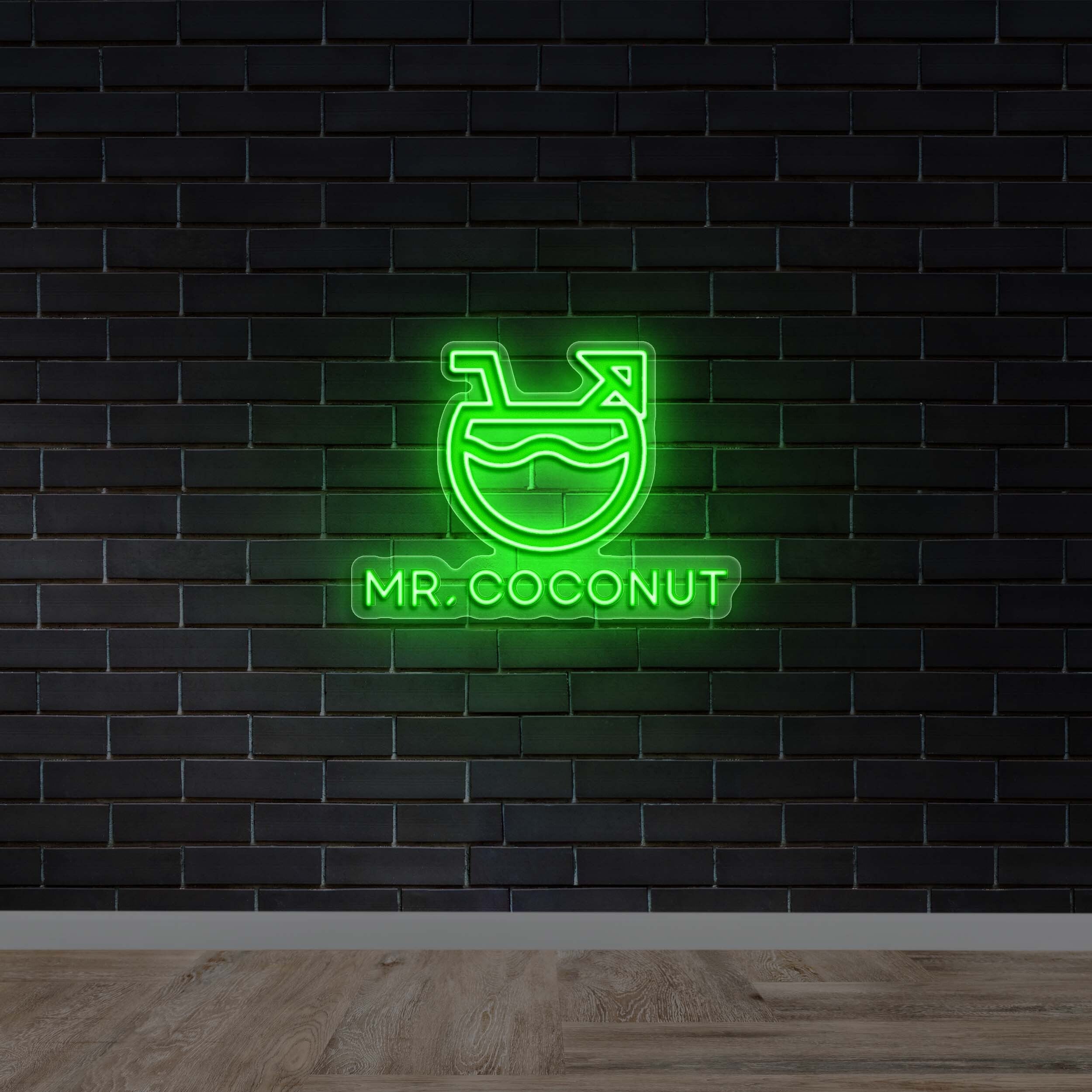MR. COCONUT - Premium Neon Artwork
