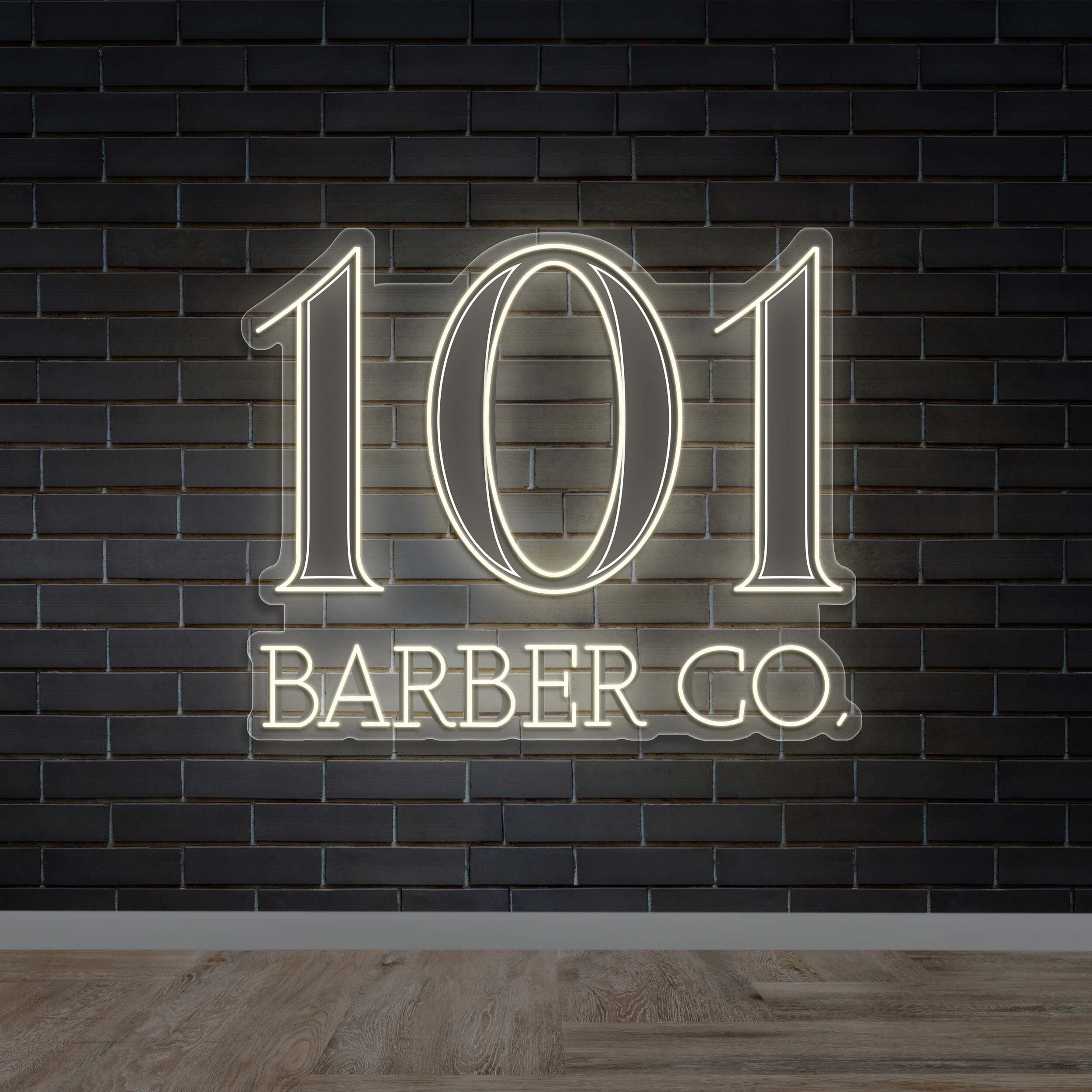101 Barber Co. - Premium Neon Artwork