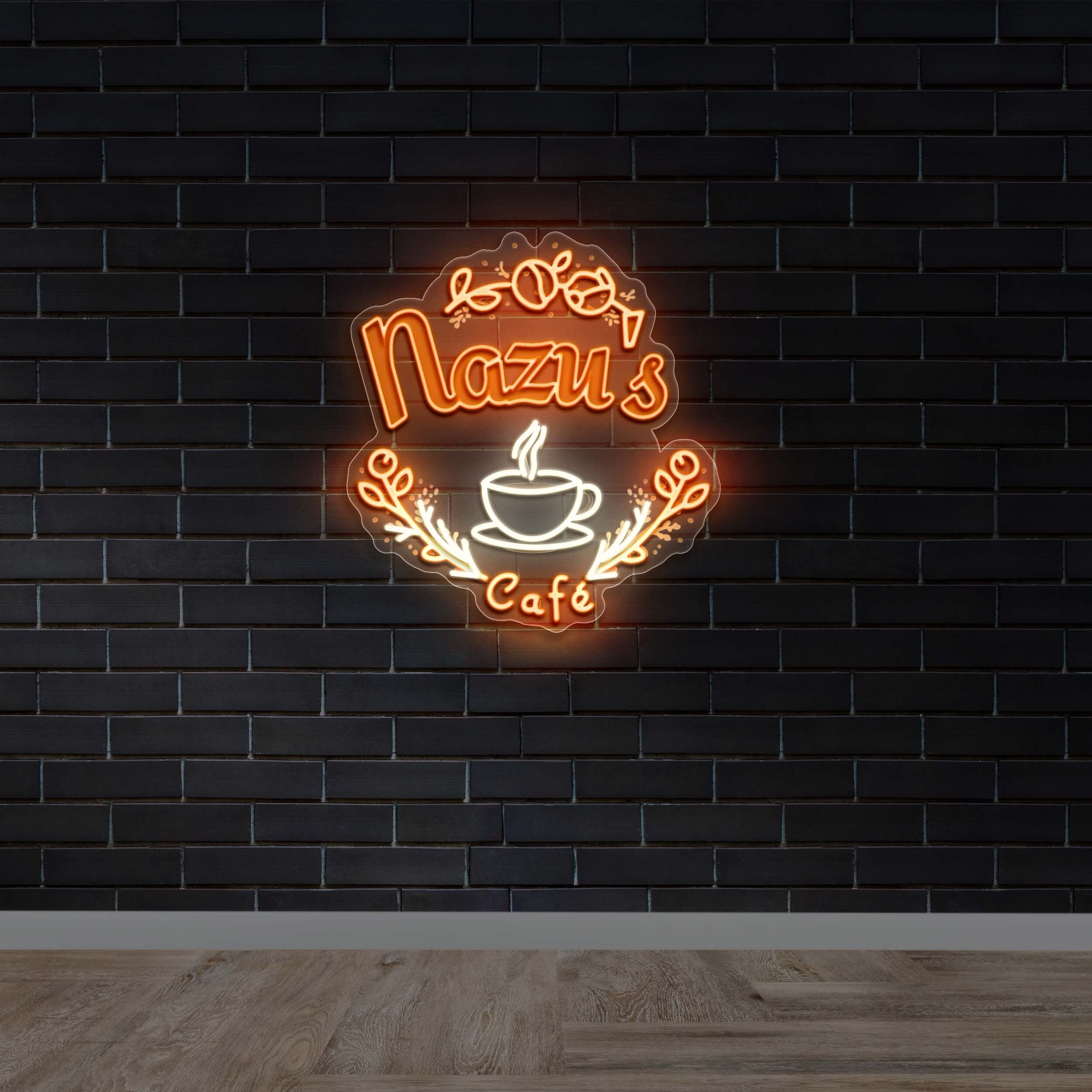 Nazu's Cafe - Premium Neon Artwork