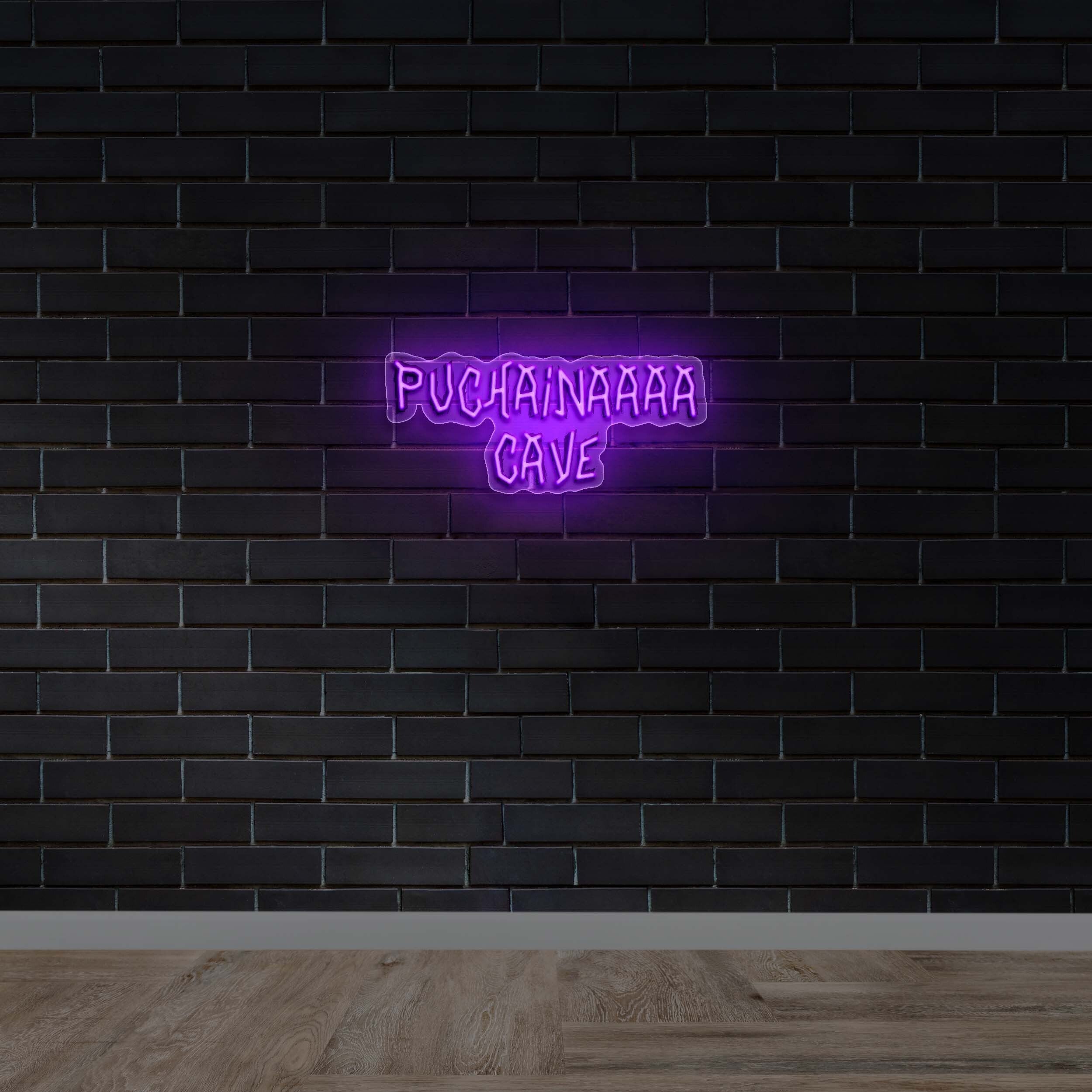 Puchainaaaa Cave - Premium Neon Artwork